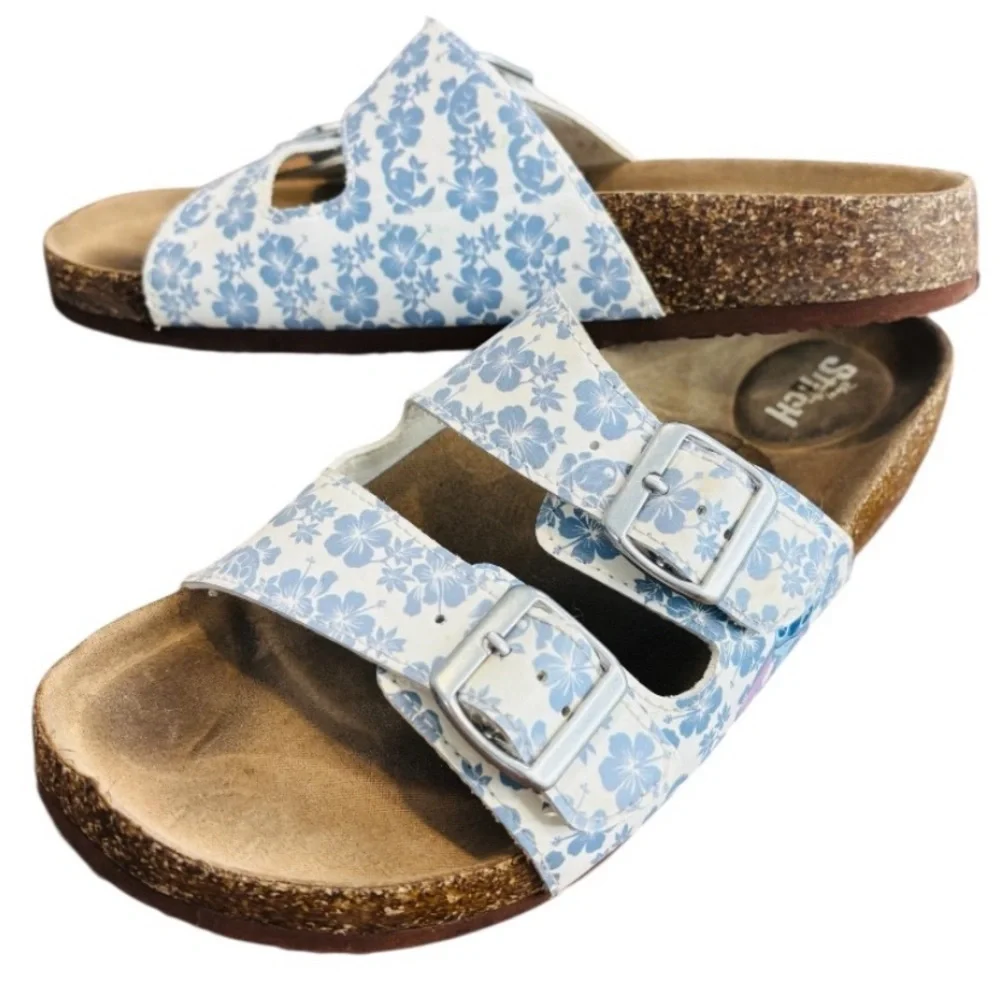 Disney Lilo & Stitch Themed Women’s Double Buckle Corkbed Sandals Size 7